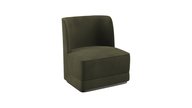 Velvet lounge chair for interiors